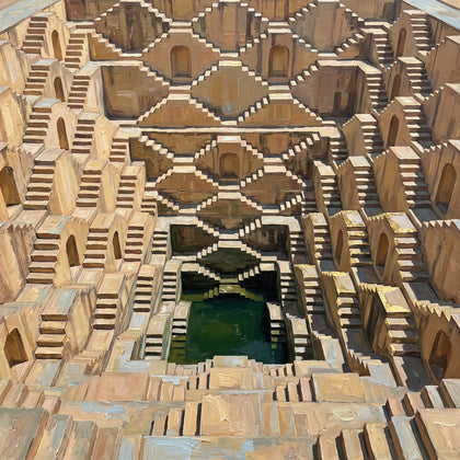 Stepwells and forts wall art