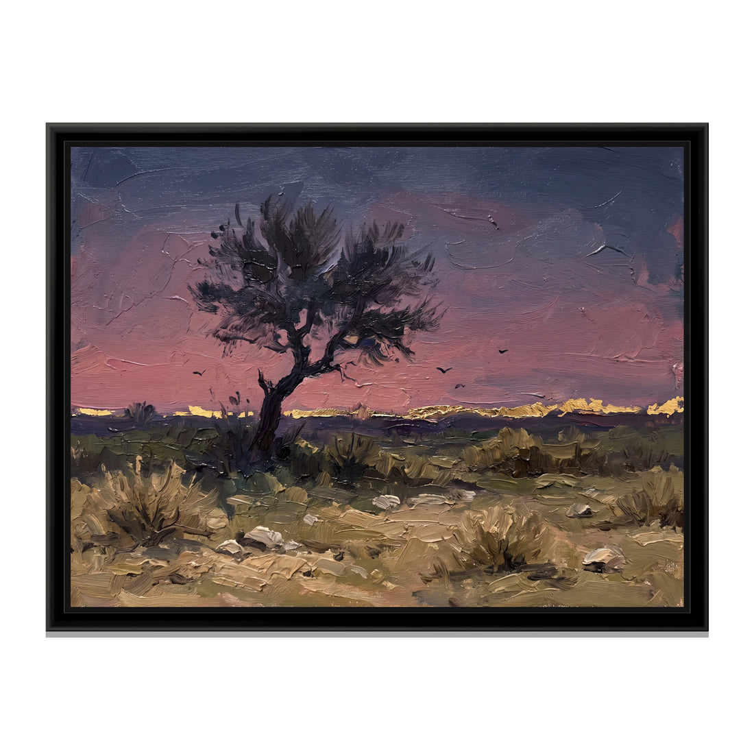 A Wishanart canvas in a floater frame, in a room