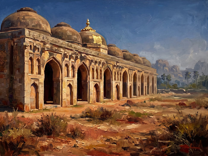 Elephant Stables at Noon, the full artwork