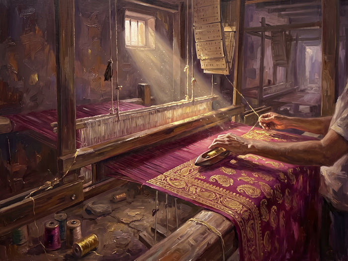 The Weaver's Loom in Madanpura, the full artwork