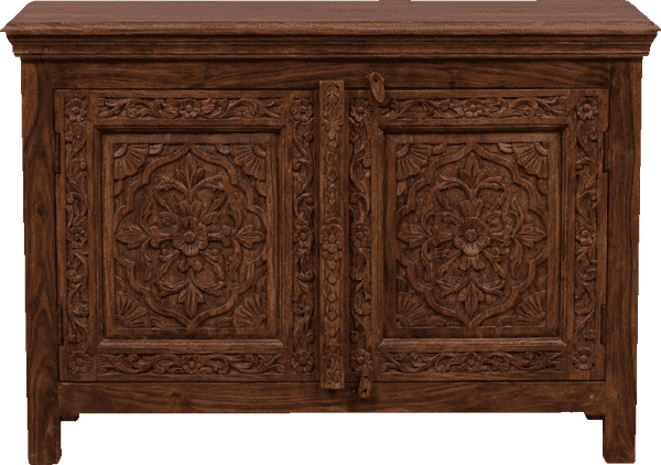 carved side cabinet
