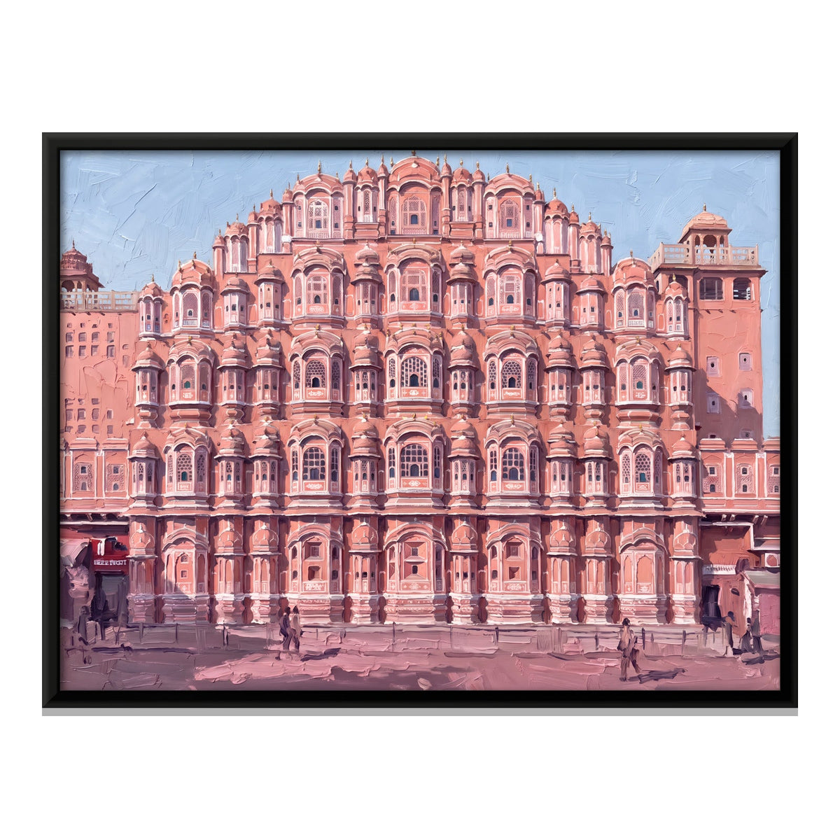 Hawa Mahal Facade in Mist, close-up of the print surface