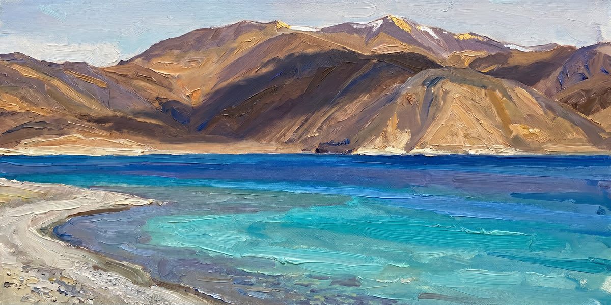 High Lake Below the Bare Mountains, the full artwork