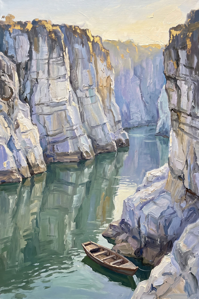 Marble Gorge on the Narmada, the full artwork