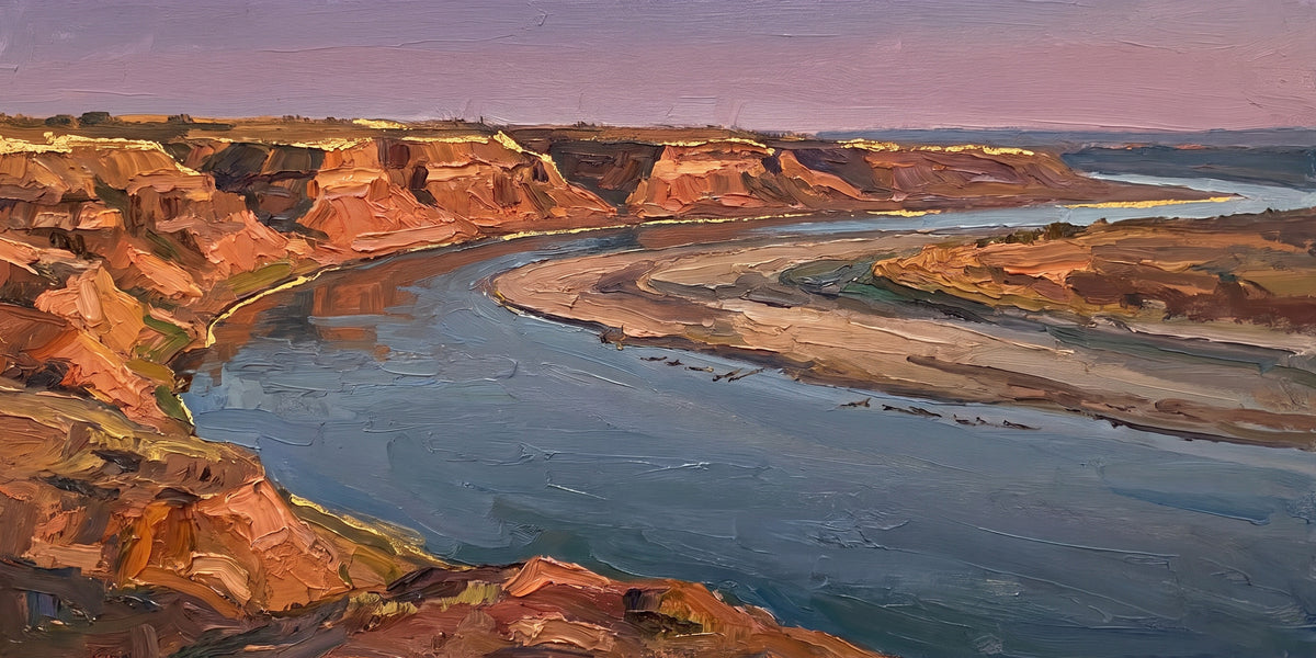 Evening Bend of the Chambal, the full artwork