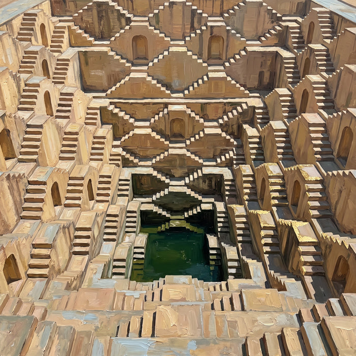 Geometry of the Great Stepwell, the full artwork