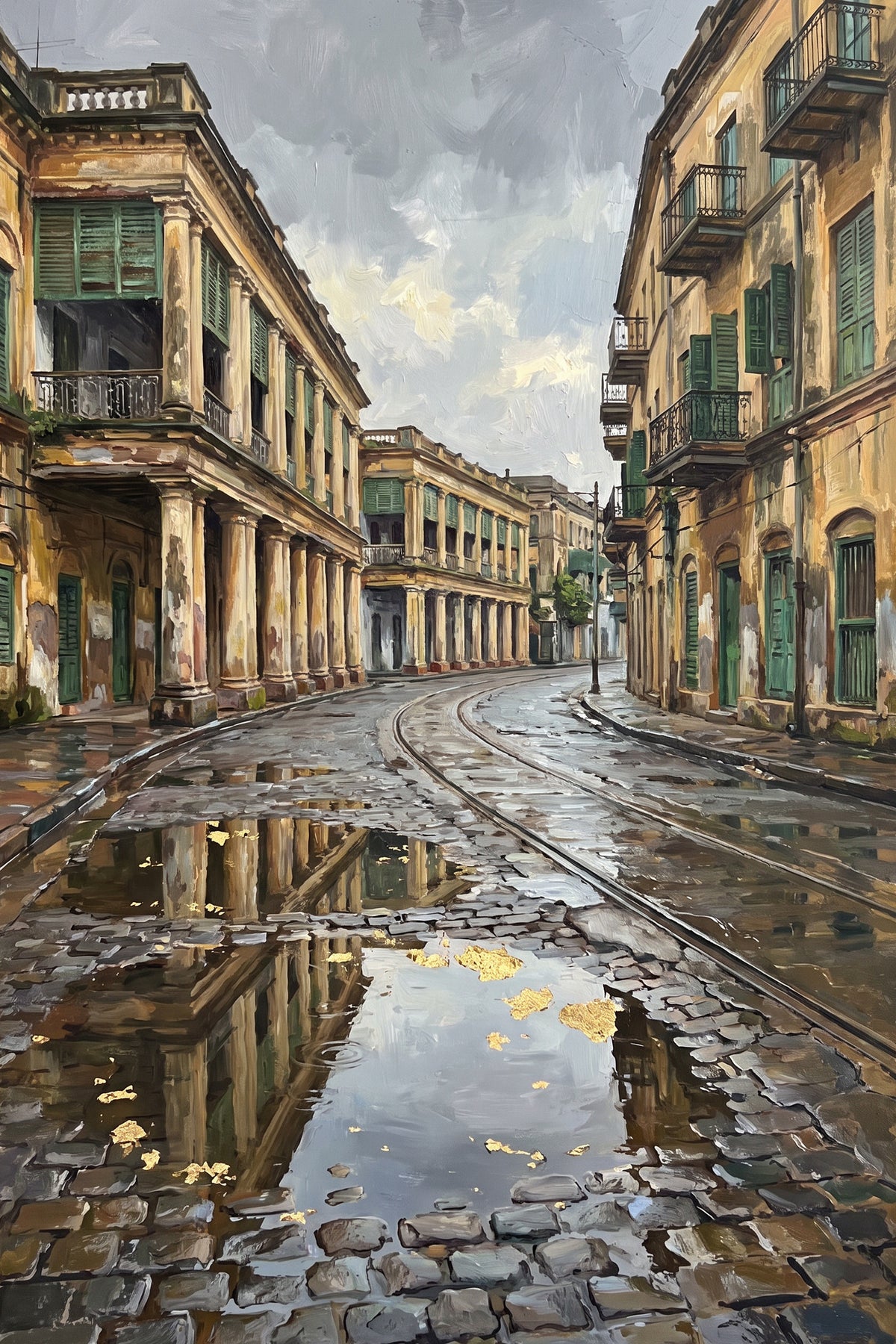 Monsoon Arcades of Old Calcutta, the full artwork