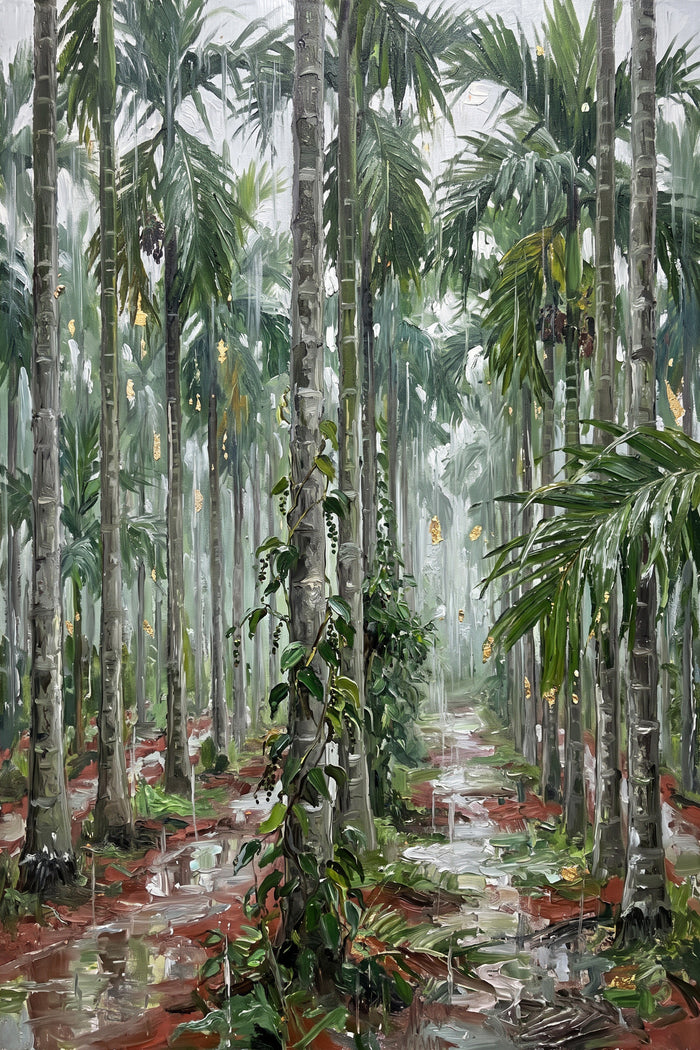 Areca Palms in the Monsoon, the full artwork