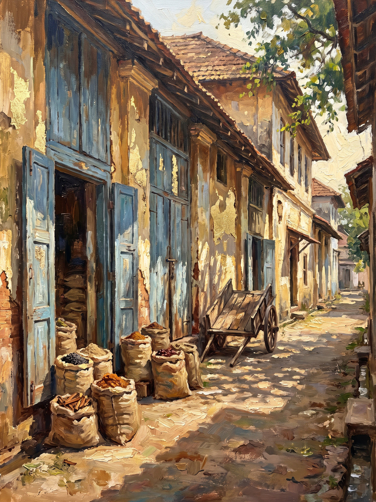 Spice Warehouses of Mattancherry, the full artwork