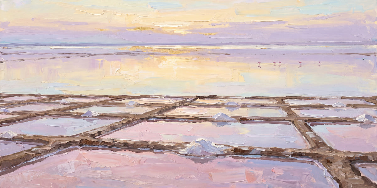 Salt Pans at Sambhar Dawn, the full artwork