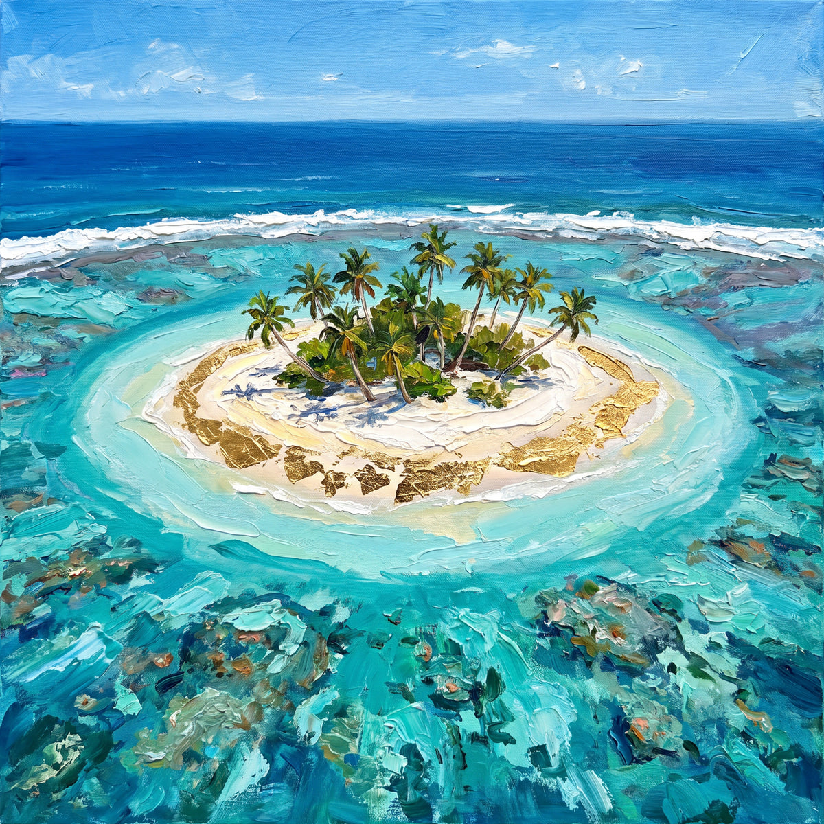 Lagoon Island in the Lakshadweep, the full artwork