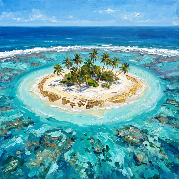 Lagoon Island in the Lakshadweep, the full artwork