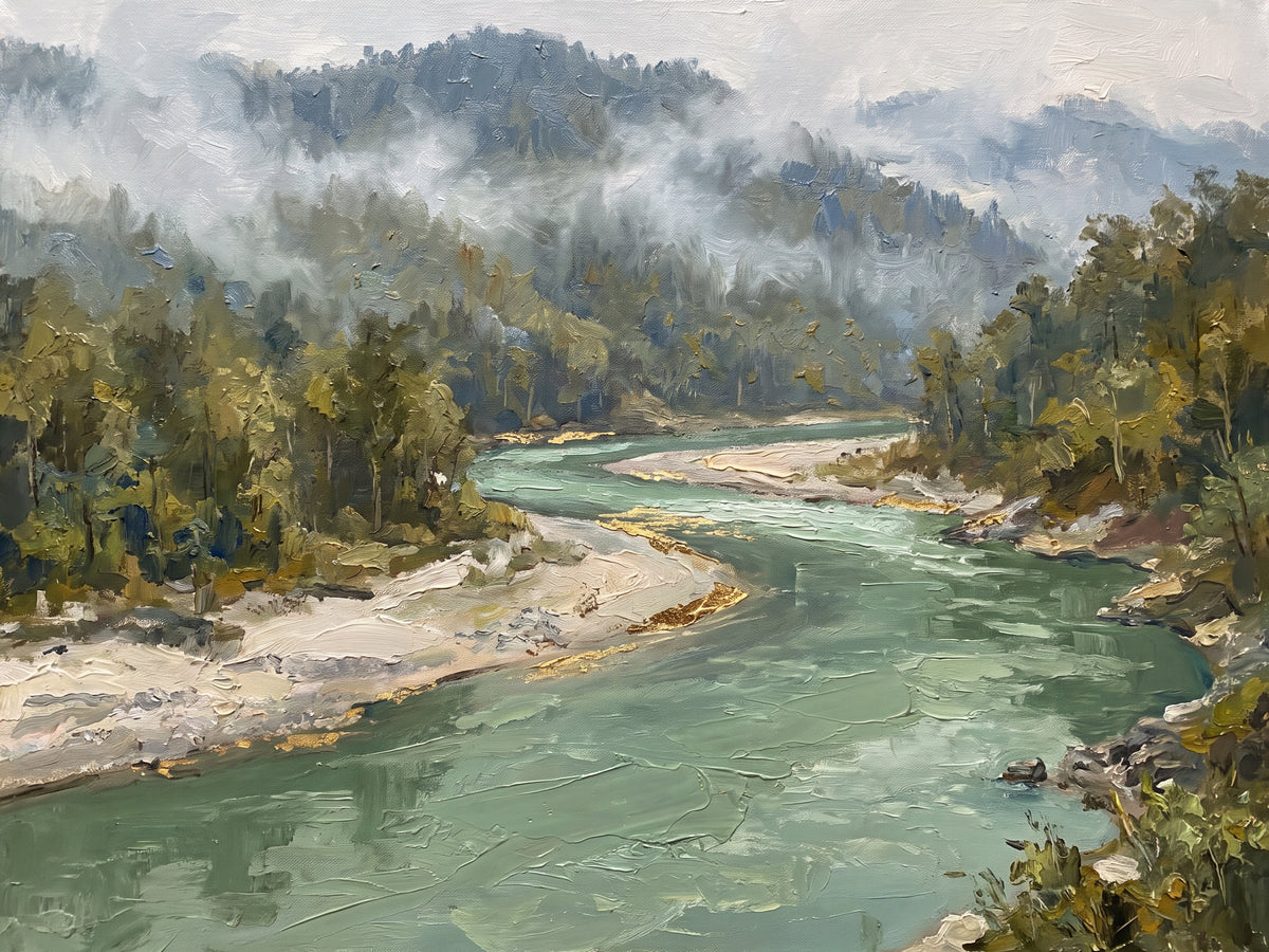 Teesta Bend through the Sal Forest, the full artwork
