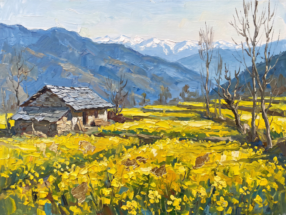 Mustard Fields below the Hills, the full artwork