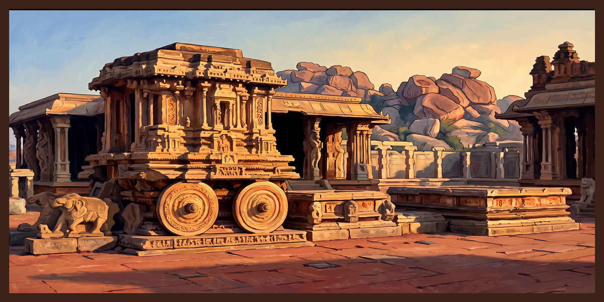 Hampi at Golden Hour, the full artwork