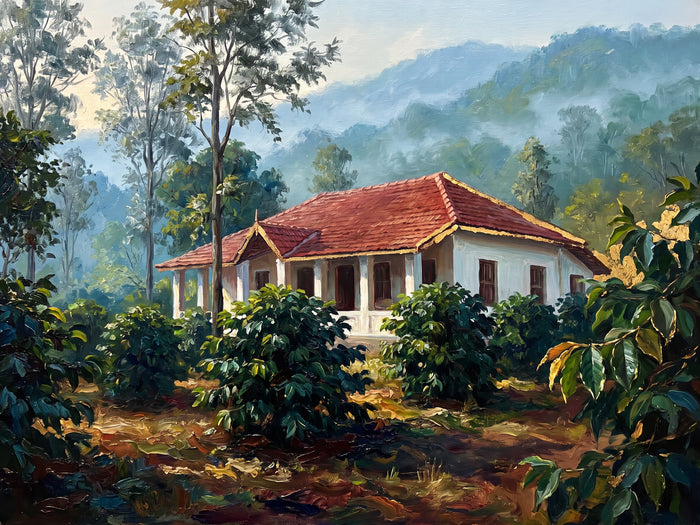 Planter's Bungalow among Silver Oaks, the full artwork