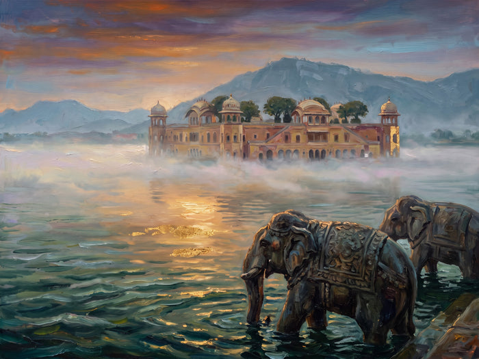 Jag Mandir in the Morning Haze, the full artwork