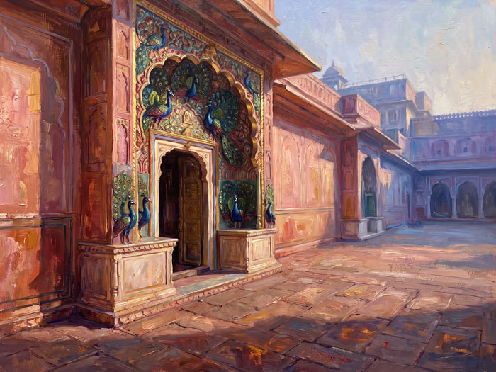 Peacock Gate at the City Palace, the full artwork