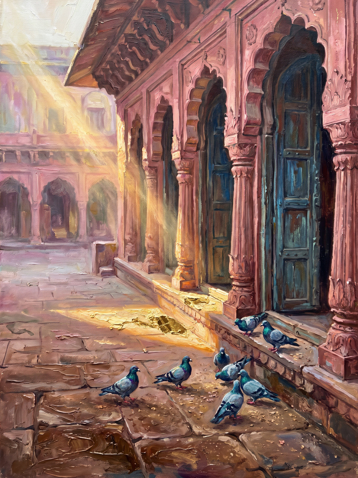 Pink Sandstone Arcade in the Old Bazaar, the full artwork