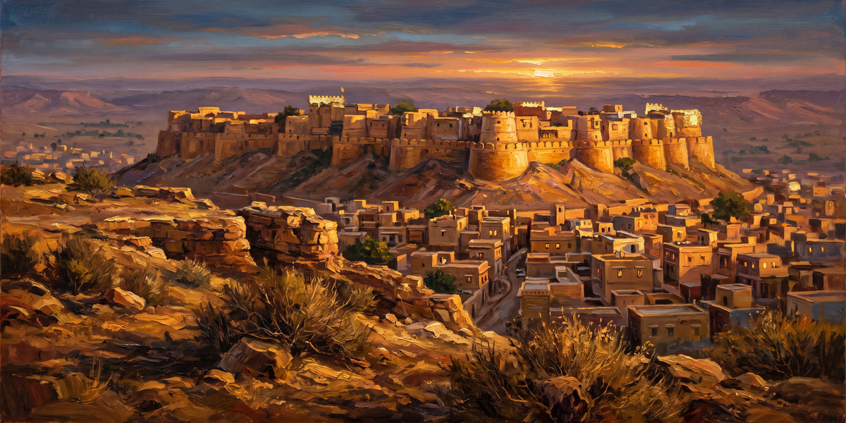 Golden Fort at Sunset, the full artwork
