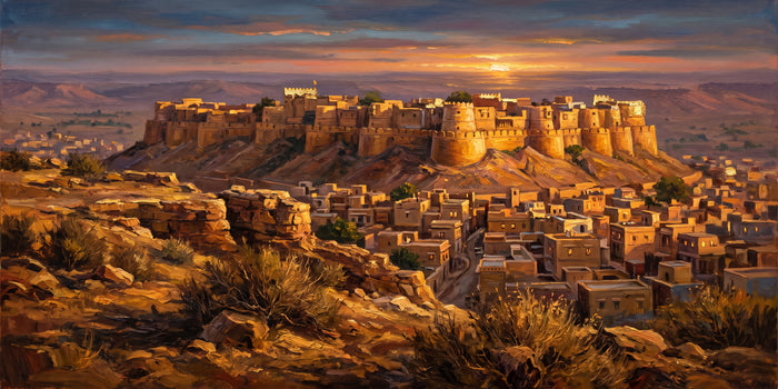 Golden Fort at Sunset, the full artwork