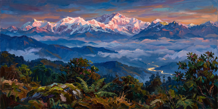 Kanchenjunga at Sunrise, the full artwork