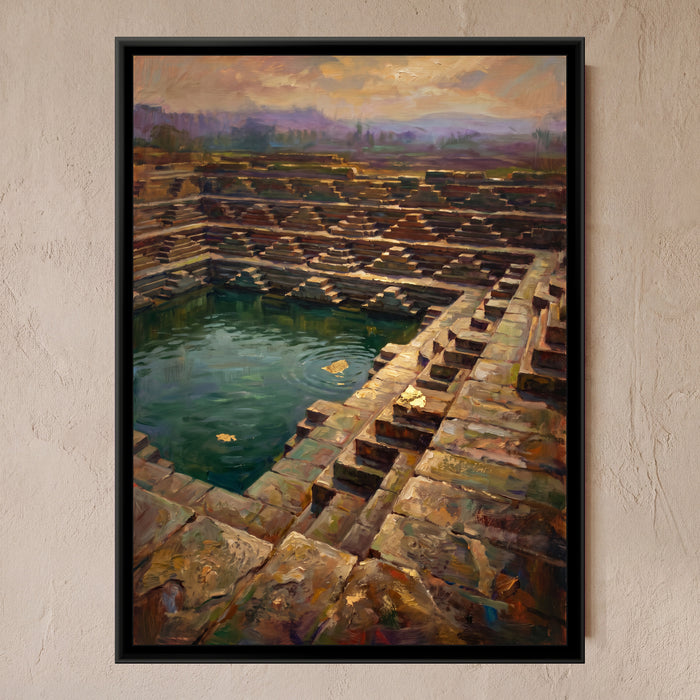 Royal Stepped Tank, canvas in a room