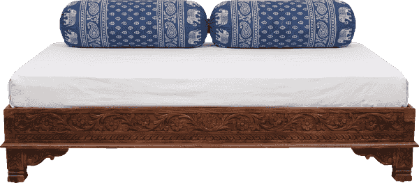 carved wooden diwan